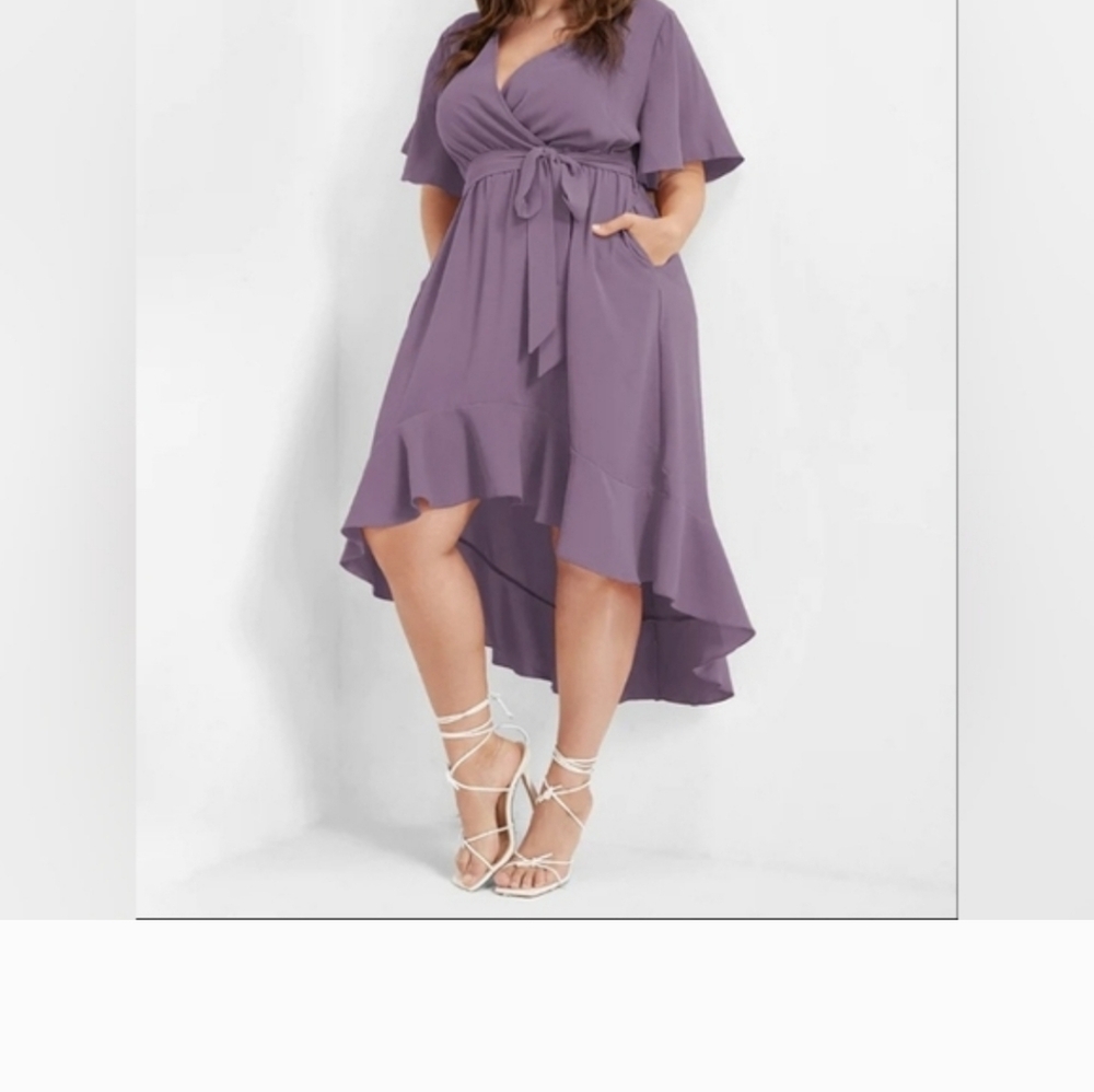 BLOOMCHIC  High-Low Dress, W/ Pockets, Size 12/L - Picture 2 of 5
